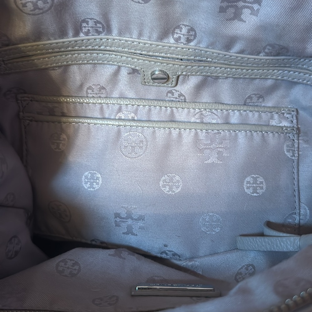EUC Tory Burch Thea Patchwork All Leather Satchel Colorblock - Picture 11 of 14
